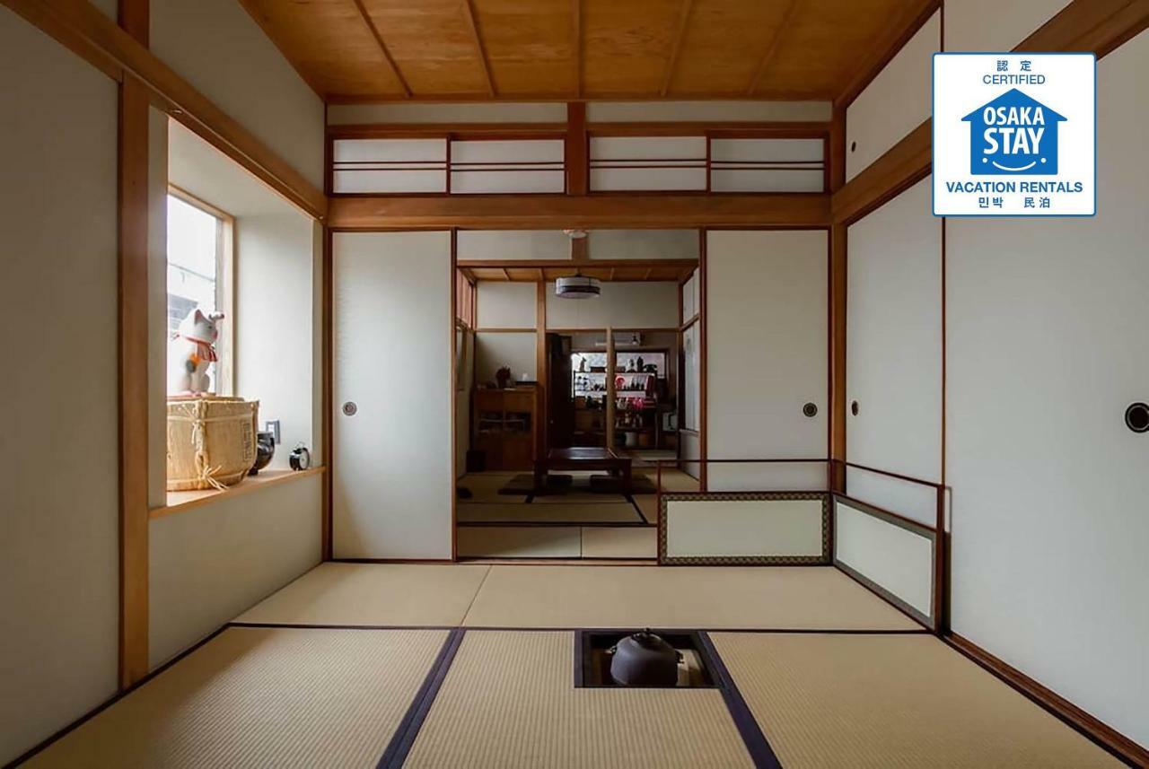 فندق أوساكافي  Bar併設の仕掛け満載忍者ハウス!Wi-Fi!天王寺電車で15分!帝塚山四丁目駅3メートル! المظهر الخارجي الصورة